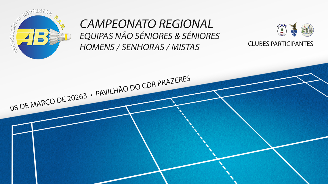 Campeonato Regional de Equipas Não Séniores Homens, Senhoras e Mistas 2026