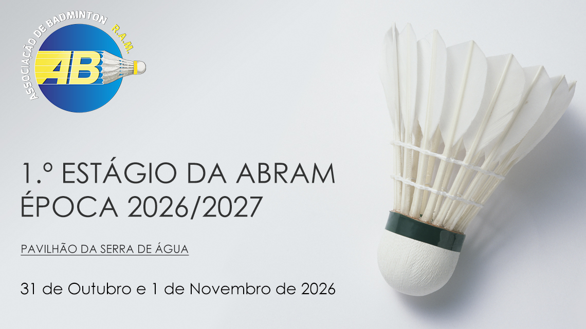 1.º Estágio da ABRAM Época 2026/2027